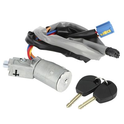 Car Ignition Key Auto Ignition Lock Starter Switch with 2 Keys 4162.CF Fits for Citroen Berlingo Peugeot Partner