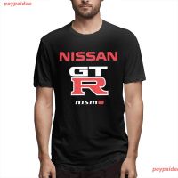 poypaidee 2023 เสื้อยืดพิมพ์ลาย Nismocar Race Gtr  Motorsport Skyline Diy ขนาดใหญ่สําหรับผู้ชาย เสื้อยืดผ้าฝ้าย 100%  HPB7