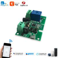 【YD】 Zigbee 1CH eWeLink Tuya Module1 Channel 12V 32V Pulse Relay by 2MQTT SmartThingsRF