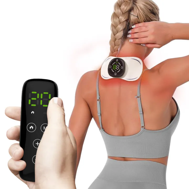 Wireless Remote Control Low Frequency Pulse Cervical Spine Massage Instrument Ems Heating And 2486