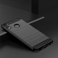 Glory 8X Mobile Phone Case Honor 8X Cover Brushed Carbon Fiber Silicone Anti-fall Soft Shell