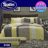 ?TeeBed? Satin ชุดผ้าปู 3.5 ฟุต (3 ชิ้น) (ไม่รวมผ้านวม) พิมพ์ลาย Printed D100     #Satin2019