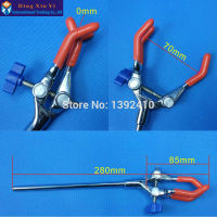 1PC 0-70mm Three Prong Extension Single Adjustment Flask Test Tube Laboratory Clamp