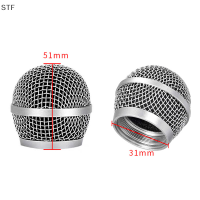 STF ไมโครโฟน Grill HEAD ไมโครโฟน Grille BALL HEAD COVER อะไหล่อุปกรณ์เสริมเปลี่ยนไมโครโฟนโลหะ Mesh HEAD DIY อุปกรณ์เสริมสำหรับ Shure beta58a