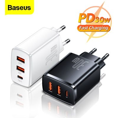 Baseus PD 20W USB Type C Charger For iPhone 14 13 Pro Max Plus Xiaomi 30W Fast Charge QC3.0 TypeC Charger Phone Charging Adapter Wall Chargers