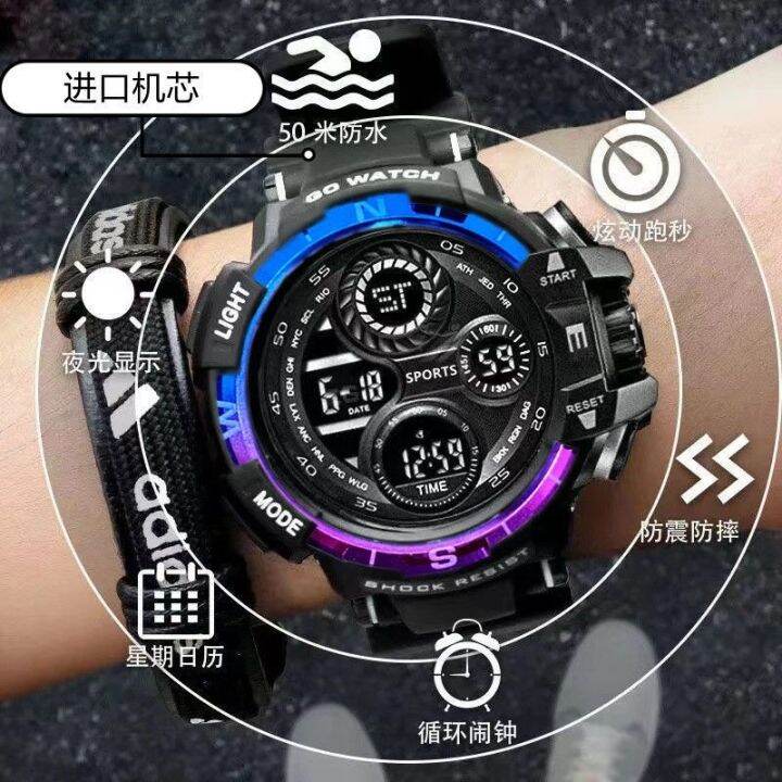 hot-seller-watch-male-students-cool-korean-version-simple-luminous-waterproof-ins-female-junior-high-school-black-technology-sports