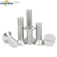 10/50pc M3 M4 M5 M6 M8 304 A2-70 stainless steel GB68 Metric Threaded Slotted Flat Countersunk Head Machine Screw Bolt