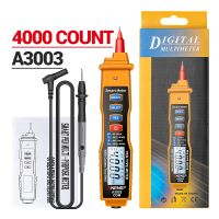 A3003 Digital Multimeter 4000 Counts with Non Contact AC/DC Voltage Resistance Capacitance Hz Tester Tool multimetro Pen