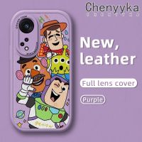 เคส Chenyyka สำหรับ OPPO Reno 8T 5G A1 Pro 5G เคสการ์ตูนทอยสตอรี่ลวดลายบางดีไซน์ใหม่นุ่มหนังซิลิกาเคสโทรศัพท์เจลฝาปิดเลนส์เต็มตัวเคสกันกระแทกกล้องกันกระแทก