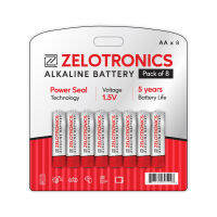 Zelotronics Energizer Alkaline Battery ถ่านอัลคาไลน์ AA 8 ก้อน รุ่น LR6T/8SL x 1 Pack