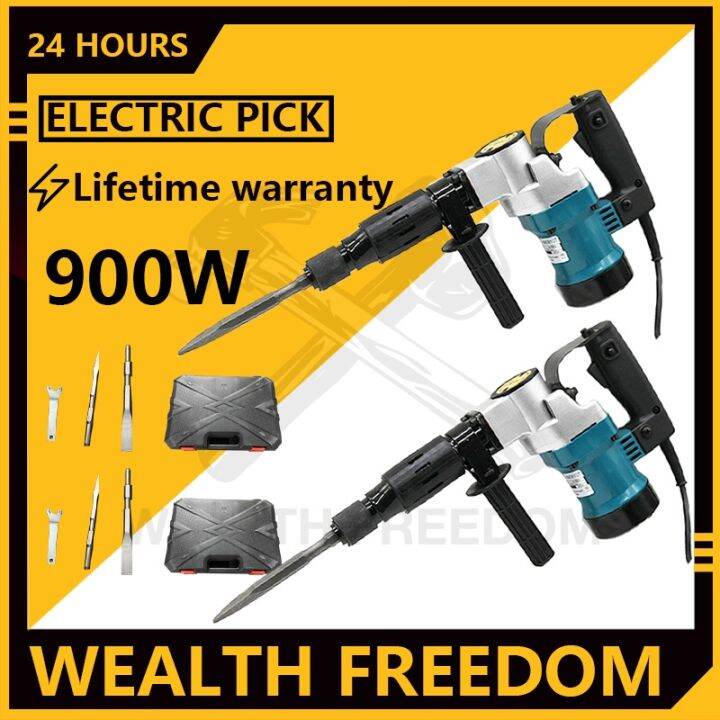 REALM 0810 Demolition Hammer / Chipping Gun with chisel and drill bit