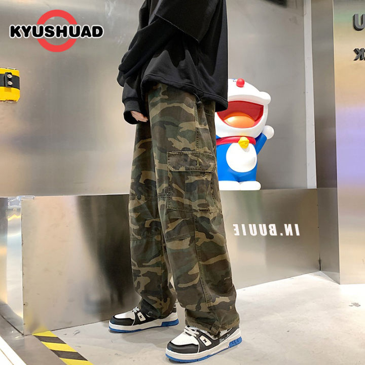 kyushuad-กางเกงสแล็คชาย-ชุดเอี๊ยมอเมริกันย้อนยุคผู้ชายขนาดพิเศษกางเกงหูรูด