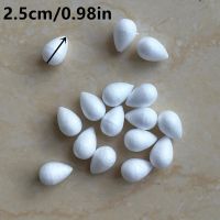 【cw】20~160pcs 2345.5cm White Water Drop Modeling Foam Rose Bud For Nylon Stocking Flower Accessories Polystyrene Styrofoam balls