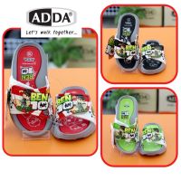 รองเท้าแตะเด็กผู้ชาย แบบสวม ADDA (แอ๊ดด้า) BEN10 (เบนเทน) รุ่น 3RB5 สีแดง สีเขียว สีดำ ปรับขนาดหน้าเท้าได้ น้ำหนักเบา ใส่สบายเท้า