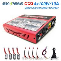 Rfefewfeerew CQ3 Equilíbrio Carregador Com JST อะแดปเตอร์ XH บอร์ด100Wx4 10A 1-6S LiPo ชีวิต NiMH NiCd Bateria Versão