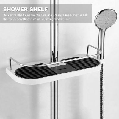 Bathroom Shower Shelf, No Drilling Shower Holders Storage Shower Caddy Hanging Bathroom Organiser for Shower Head Hook