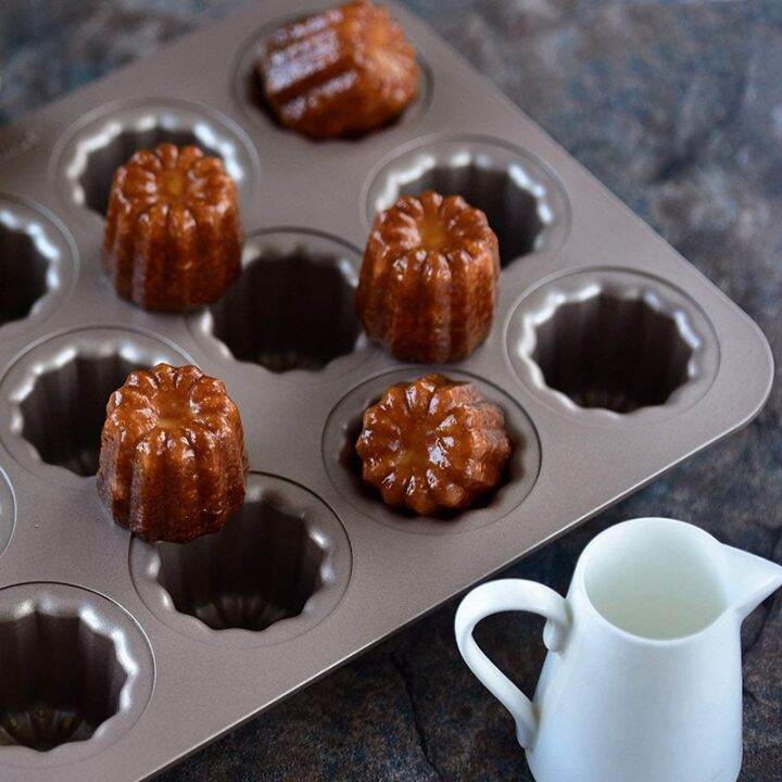 canele-mold-cake-pan-12-cavity-non-stick-cannele-muffin-bakeware-cupcake-pan-for-oven-baking-champagne-gold