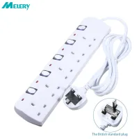 Power Strip Surge Protector 2/3/4/5 AC UK Outlet Plug Socket with USB Charger Port Switch Electrical Adapter 2m Extension Cord