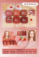 Kiss Beauty NO.70255-03A ลิป ลิปสติก ลิปกลอส เนื้อแมตต์ กำมะหยี่ ลิปแมท ลิปจุ่ม กันน้ำ ติดทนนาน เม็ดสีที่คมชัด อิ่มตัว สดสวย