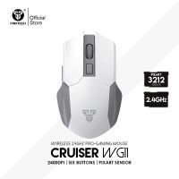 FANTECH CRUISER WG11เมาส์ไร้สายแบบเงียบคลิกเมาส์2400DPI 2.4กรัมเมาส์สำหรับเล่นเกมส์สำหรับตัวรับสัญญาณ USB แล็ปท็อป PC คลิกเมาส์ปุ่มปิดเสียง