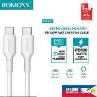 【Taotao Electronics】 Romoss CB321 1M/2M Type-C เพื่อ USB PD 100W สายชาร์จเร็ว