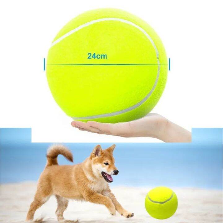 huweitao 24CM Giant Tennis Ball For Dog Chew Toy Pet Dog Interactive