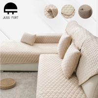 hot！【DT】☸  Thick Sofa Cover Super Soft Non-slip Couch Cushion Color Protector Slipcover 1PCS