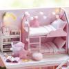 Girl doll house furniture toy diy miniature room diy wooden dollhouse l027 - ảnh sản phẩm 3