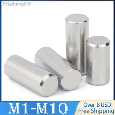 M1 M1.5 M2 M2.5 M3 M4 M5 M6 M8 M10 Cylindrical Pin Locating Dowel 304 Stainless Steel Fixed Shaft Solid Rod GB119 Length 4 100mm