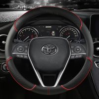 Microfiber Leather CarSteering Wheel Cover For Toyota Corolla Avensis Yaris Rav4 Hilux Auris 2013 2014 2015 Auto Accessories Steering Wheels Accessori