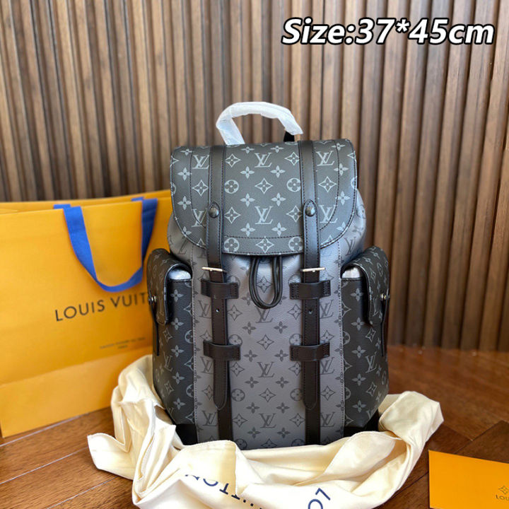 Louis Vuitton CHRISTOPHER Unisex Street Style Plain Logo Backpacks