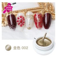 สีเจลตัดเส้น สีเจลเมทัลลิค Metal gel polish