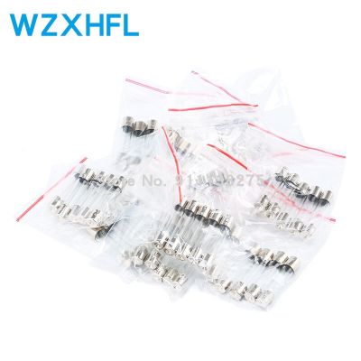 50PCS/LOT 10Values Fuse Set Fast Quick Blow Glass Fuses Tube Assortment Kit 6x30mm 0.5A 1A 2A 3A 5A 6A 8A 10A 15A 20A/250V WATTY Electronics