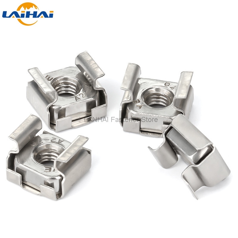 M4/M5/M6/M8 Floating Lock  Nuts Cage Cabiet Nut Stainless Steel 50PCS 