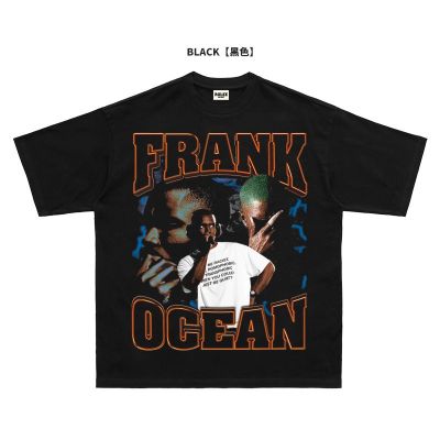 เสื้อยืดแขนสั้น พิมพ์ลาย Frank ocean สไตล์ฮิปฮอป สตรีท อเมริกัน วินเทจ