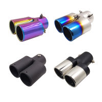 Car Rear Muffler Twin Tail s Double Exhaust Tips For Mitsubishi Lancer Nissan Sunny KIA K5 Mazda Honda City Suzuki Swift