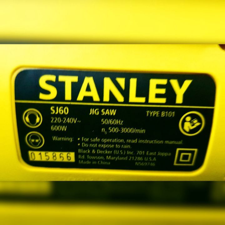 stanley-เลื่อยจิ๊กซอร์-รุ่น-sj60-600วัตต์-220v-แถมฟรีใบตัด-1ใบ-ปรับความเร็วรอบ-6ระดับ-เลื่อยฉลุ-จิ๊กซอว์-จัดส่ง-kerry