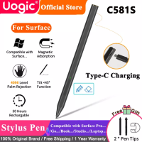 ปากกา Uogic Stylus สำหรับ Surface,ความไวต่อแรงกด4096,สำหรับ Surface Pro 8 34567 X,สำหรับ Surface Go สตูดิโอแล็ปท็อป