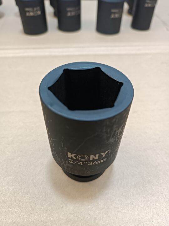 kony-ลูกบล็อกลม-ลูกบล็อกยาว-3-4-6หุน-เบอร์-36-มม-รุ่นงานหนัก-impact-socket