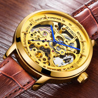 BYINO นาฬิกา A8222นาฬิกากลไกอัตโนมัติของแท้ Tourbillon 30เมตรสายรัดกันน้ำแฟชั่นกลวงออกนาฬิกาสำหรับผู้ชาย