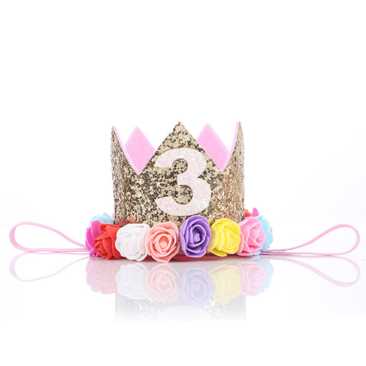 1pc-ทองและดอกไม้สีสันหมวกงานวันเกิด1st-2nd-3rd-เปล่าหมวกวันเกิด-golden-princess-crown-party-เด็กอุปกรณ์เสริมสำหรับสาวเด็กทารกแรกเกิด