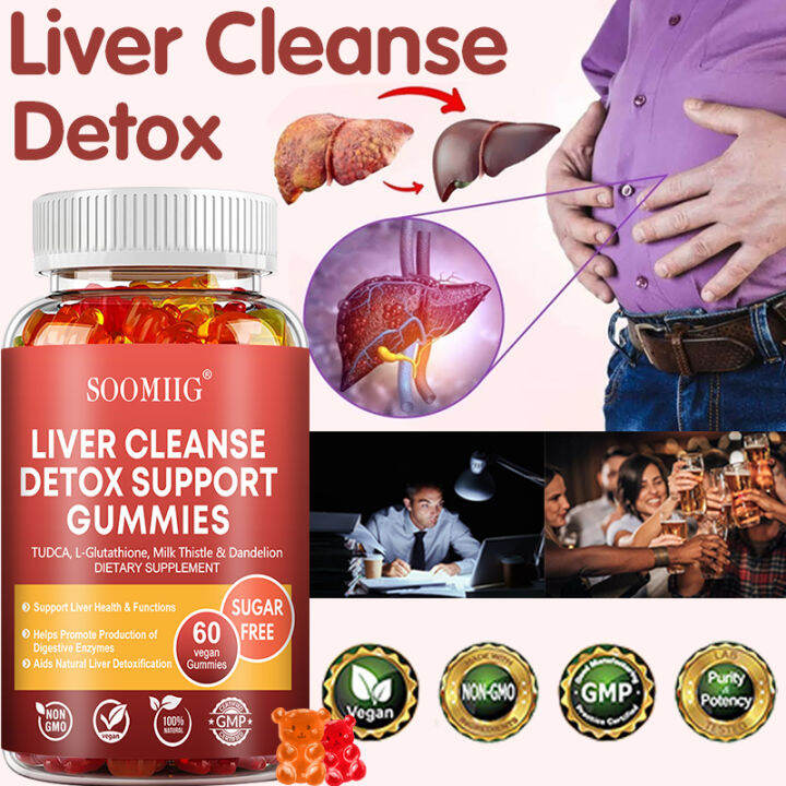 Liver Cleanse Detox Gummies - With Milk Thistle And Zinc - Helps ...