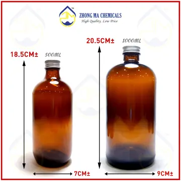 500ml Amber Pharmaceutical Glass Bottle- from RM3.70/pc, 12pcs per pack – Glass  Bottles Malaysia