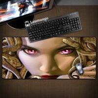 Mouse Ped Anime Xxl Pad เทพนิยายกรีกแป้นพิมพ์ยาง Mousepad Mause ขยายเกมตู้เกมพีซีโต๊ะพรม