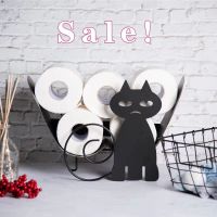 Funny cat style kitchen paper towel rack bathroom paper towel rack storage rack toilet paper towel rack Toilet Roll Holders