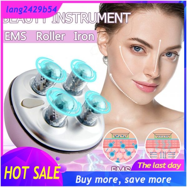Face Massager Anti Wrinkle Facial Device Ems Micro Current Rollers