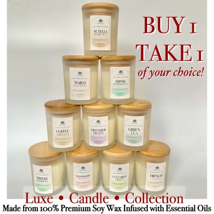 BUY 1 TAKE 1 Of Your Choice E B Luxe Candle Collection Premium Soy ...