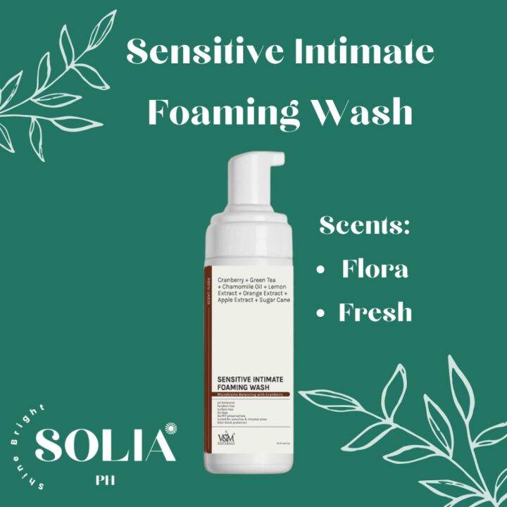 V M Naturals Sensitive Intimate Foaming Feminine Wash Vnm Soliaph