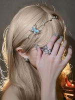 Vivienne Westwood High-end Original Butterfly Pearl Metal Hairband Fairy Light Luxury Niche High-end Internet Celebrity Headband Fairy Exquisite Headwear