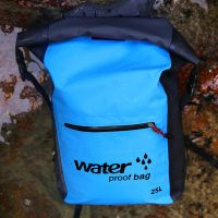 25L waterproof bag drying bag backpack outdoor river hiking bag mountaineering drifting swimming travel Impermeable PVC bags New